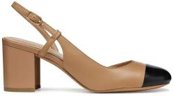 Geox bőr flip-flop D VIRNILISA 65 barna, magassarkú, nyitott sarokkal, D55YYA 000TU C0015 - barna Női 40