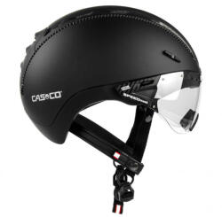 CASCO Roadster Plus fekete M (55-57 cm) sisak lencsével (04.3630.M)