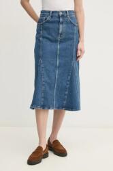 Sisley farmer szoknya midi, harang alakú, 41GTL002N - kék 40