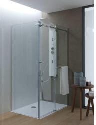 Kolpa San Virgo UNI TK 120x80 felső sínrendszerű, tolóajtós zuhanykabin, Fekete (KLP-512950)