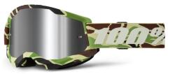  100% - Strata 2 USA Szemüveg - War Camo - Ezüst tükrös plexivel