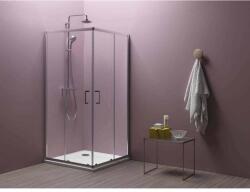 Kolpa San ECO QUAT TKK 90x90 szögletes, tolóajtós zuhanykabin, Ezüst (KLP-538560)