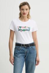 Levi's pamut póló THE PERFECT TEE női, fehér, 17369 - fehér M - answear - 9 390 Ft