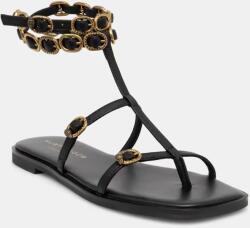 Kurt Geiger London bőr szandál Regent Flat Gladiator fekete, női, 4381000109 - fekete Női 36