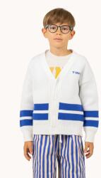 Tinycottons gyerek pamut kardigán STRIPES CARDIGAN bézs, SS25-334 - bézs 92
