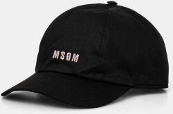 MSGM pamut baseball sapka fekete, nyomott mintás, 3541MDL06.237790 - fekete Univerzális méret