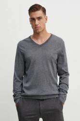 HUGO BOSS gyapjú pulóver könnyű, férfi, zöld, 50468261 - szürke XXL