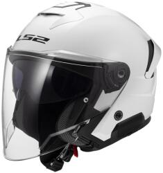 LS2 Cască de motocicletă deschisă LS2 OF618 Verso II Alb solid (LS366181002-MASTER)