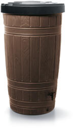 Prosperplast Woodcan Esővízgyűjtő Tartály Barna 265L Fa Hatású, 4db-os csomag (PPP-IDWO265-R222-CS-4)