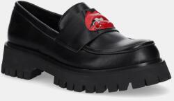Koi Footwear mokaszin x Rocky Horror Show Science Fiction Lips Loafers fekete, női, platformos, Science Fiction Lips - fekete Női 37