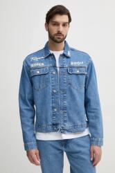 Red Bull Racing x Pepe Jeans farmerdzseki PRINTED RACE JACKET férfi, átmeneti, oversize, RM400019R17 - kék XXL