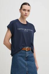 Tommy Hilfiger pamut póló női, sötétkék, WW0WW46113 - sötétkék XL