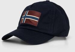 Napapijri pamut baseball sapka Falis 2 sötétkék, nyomott mintás, NP0A4HNA1761 - sötétkék Univerzális méret