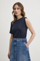 Twinset pamut póló női, sötétkék, 251TP2640 - sötétkék M