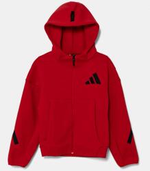 Adidas gyerek felső piros, nyomott mintás, kapucnis, JC7580 - piros 164