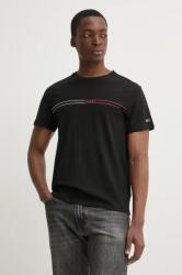 Tommy Jeans pamut póló 2 db fekete, férfi, nyomott mintás, DM0DM21902 - fekete S