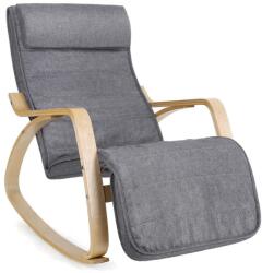 SongmicsHome SWING hintaszék, teherbírás 150kg, 67x115x91cm, szürke SongmicsHome