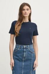 Tommy Hilfiger pamut póló női, fehér, WW0WW40587 - sötétkék XL - answear - 12 990 Ft