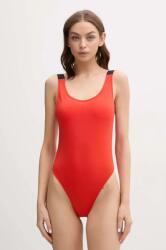 Calvin Klein egyrészes fürdőruha piros, enyhén merevített kosaras, KW0KW02859 - piros XS