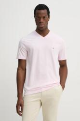 Tommy Hilfiger pamut póló rózsaszín, férfi, sima, MW0MW39249 - rózsaszín XL