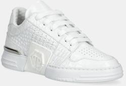 Philipp Plein bőr sportcipő Hexagon Croco Printed Leather fehér, USC0695 PLE010N 01 - fehér Női 36