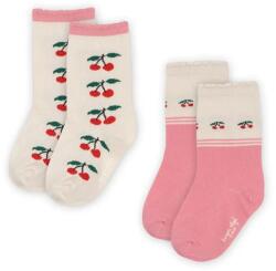 Konges Sløjd gyerek zokni JACQUARD SOCKS 2 pár rózsaszín, KS102758 - rózsaszín 17/18