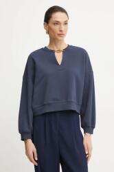 TWINSET pamut melegítőfelső sötétkék, női, sima, 251TP2483 - sötétkék XL