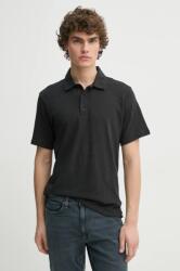 rag & bone pamut póló fekete, sima, MBC23FT012CA12 - fekete L