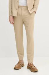 HUGO BOSS nadrág férfi, bézs, testhezálló, 50540687 - bézs 54