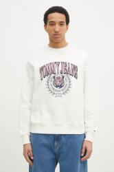 Tommy Hilfiger pamut melegítőfelső bézs, férfi, nyomott mintás, DM0DM20640 - bézs L