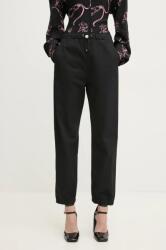 Moschino Jeans nadrág női, fekete, magas derekú 0303 3224 - fekete 40