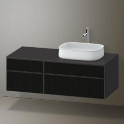 Duravit Zencha jobbos alsószekrény 130, fiókrendező nélkül, strukturált fekete/matt grafit ZE4827063800000 (ZE4827063800000)