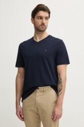 Tommy Hilfiger pamut póló sötétkék, férfi, sima, MW0MW39249 - sötétkék S
