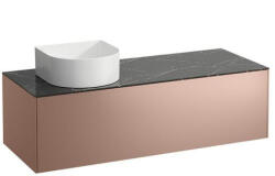 Laufen Sonar réz alsószekrény 117, 7x45, 7x34, 1 cm egy fiókkal, balos kivágással, kerámia pulttal H4054220341411 (H4054220341411)
