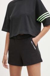 Helly Hansen rövidnadrág női, fekete, nyomott mintás, magas derekú, 54081 - fekete M