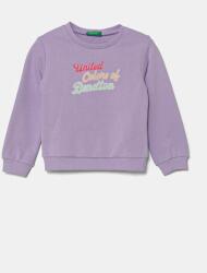 Benetton gyerek melegítőfelső pamutból lila, nyomott mintás, 3J70G10HX - lila 104 - answear - 6 990 Ft