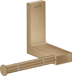 Hansgrohe Universal négyszögletes WC papír tartó, szálcsiszolt bronz 42656140 (42656140)