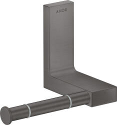 Hansgrohe Universal négyszögletes WC papír tartó, szálcsiszolt fekete króm 42656340 (42656340)