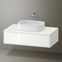 Duravit Zencha fiókos alsószekrény 100, fiókrendező nélkül, fehér üveg/matt fehér ZE4811064840000 (ZE4811064840000)