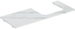 Geberit One márványhatású mosdópult jobb oldali kivágással, pultra ültethető mosdóhoz 120x47cm, matt fehér 505.155. 00.1 (505.155.00.1) - szaniteronline