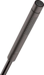 Hansgrohe Starck hengeres kézizuhany 2jet, szálcsiszolt fekete/króm 28532340 (28532340)