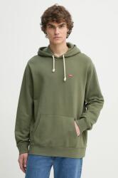 Levi's pamut melegítőfelső zöld, férfi, sima, kapucnis, 34581 - zöld XL
