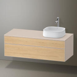Duravit Zencha jobbos alsószekrény 130, fiókrendező nélkül, natúr tölgy/matt taupe ZE4822R30830000 (ZE4822R30830000)