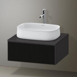 Duravit Zencha alsószekrény 65x55 cm 1 fiókkal, strukturált fekete/matt grafit ZE4810063800000 (ZE4810063800000)