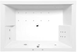  Polysan Dupla akril kád Hidro Air rendszerrel 180x120x54 cm, fehér 13611HA (13611HA)