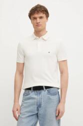 Tommy Hilfiger poló bézs, férfi, sima, MW0MW17771 - bézs L