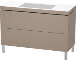 Duravit L-Cube c-bonded alsószekrény Vero Air kerámia mosdóval 120x48 cm, vászon LC6939N7575 (LC6939N7575)