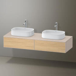 Duravit Zencha fiókos alsószekrény 160, fiókrendező nélkül, natúr tölgy/matt taupe ZE4815B30830000 (ZE4815B30830000)