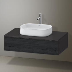 Duravit Zencha alsószekrény 100, fiókrendező nélkül, fekete tölgy/matt grafit ZE4811016800000 (ZE4811016800000)