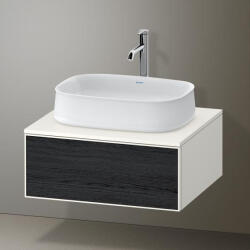 Duravit Zencha alsószekrény 65x55 cm 1 fiókkal, fiókrendező nélkül, fekete tölgy/matt fehér ZE4810016840000 (ZE4810016840000)